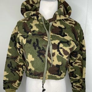 Camouflage Crop hoodie